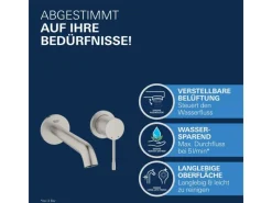 Grohe 2-Loch-Waschtischbatterie Essence Supersteel< Einhebelmischer