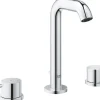 Grohe Zweigriffarmatur<3-Loch-Waschtischbatterie Essence Chrom