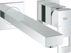 Grohe Einhebelmischer<2-Loch-Waschtischbatterie Eurocube Chrom