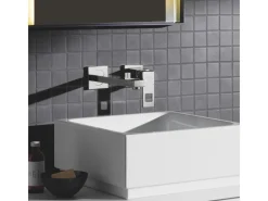 Grohe Einhebelmischer<2-Loch-Waschtischbatterie Eurocube Chrom