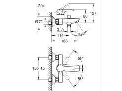Sale Grohe QuickFix Badewannenarmatur Start Alira Chrom