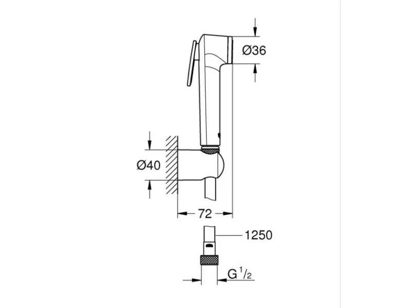 Grohe Zubehör Für Küchenarmatur<QuickFix Brauseset Vitalio Trigger Spray Chrom