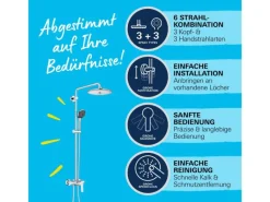 Grohe QuickFix Duschsystem Vitalio Joy 260 mit Einhandmischer Wandmontage