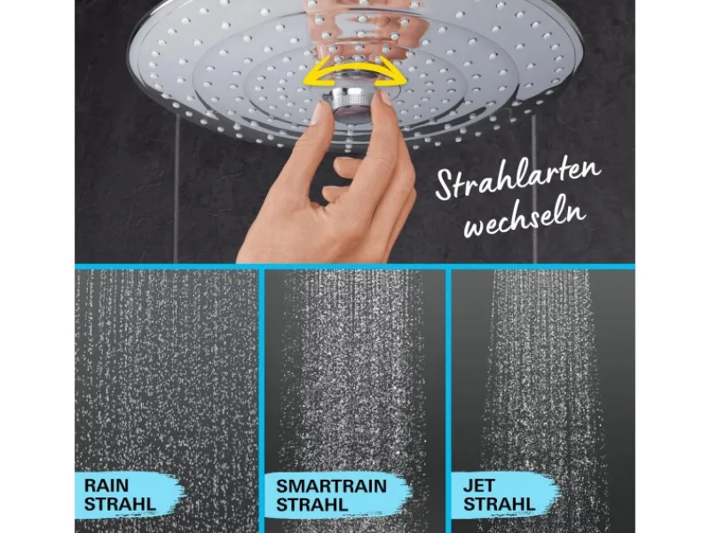 Grohe QuickFix Duschsystem Vitalio Joy 260 mit Einhandmischer Wandmontage