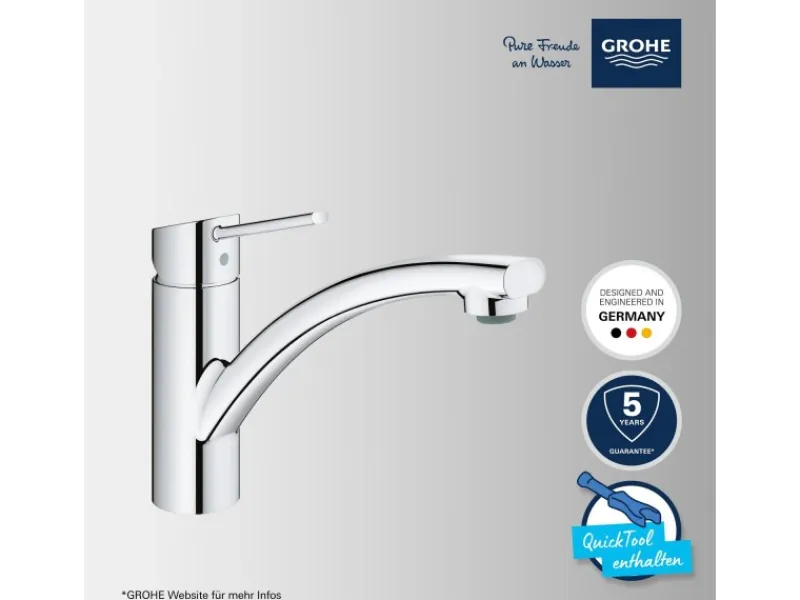 Online Grohe QuickFix Einhand-Küchenarmatur Swift DN 15 Niedrig Schwenkbereich Chrom