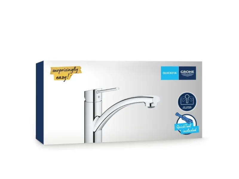 Online Grohe QuickFix Einhand-Küchenarmatur Swift DN 15 Niedrig Schwenkbereich Chrom