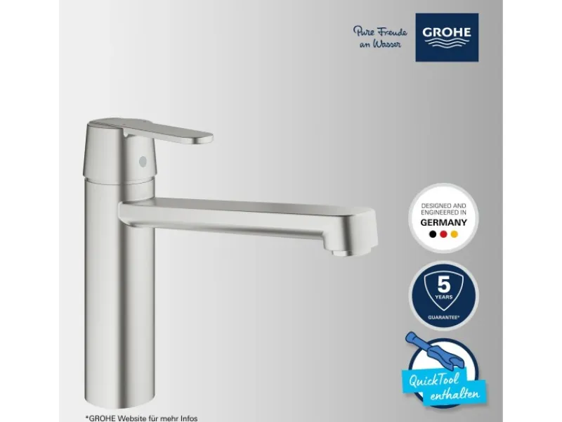 Grohe QuickFix Einhand-Spültischbatterie Get< Einhebelmischer