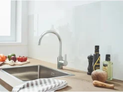 New Grohe QuickFix Einhand-Spültischbatterie Feel Supersteel
