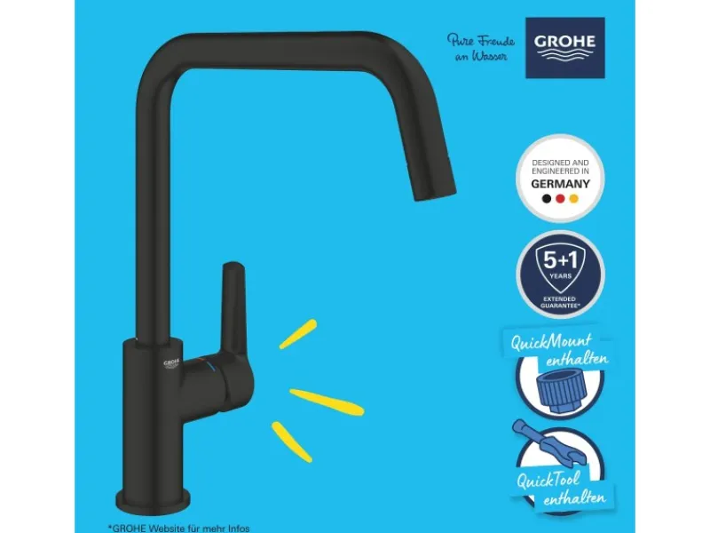 Sale Grohe QuickFix Einhand-Spültischbatterie Start Schwarz