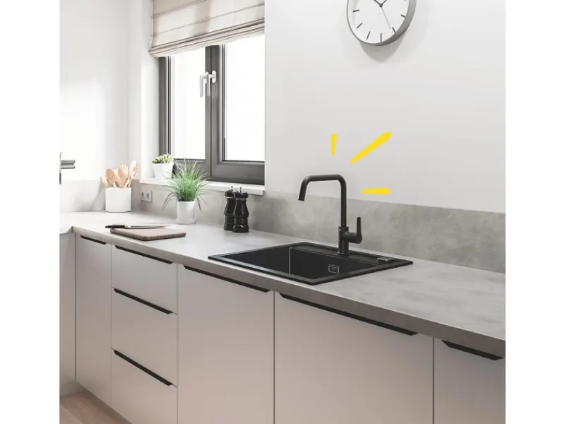 Sale Grohe QuickFix Einhand-Spültischbatterie Start Schwarz