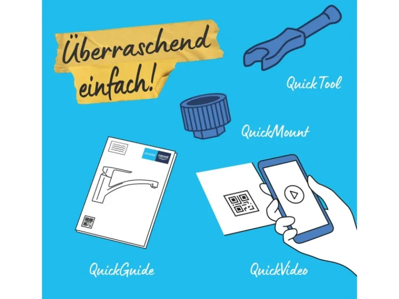 Sale Grohe QuickFix Einhand-Spültischbatterie Start Schwarz