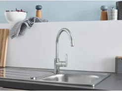 Grohe Einhebelmischer<QuickFix Einhand-Spültischarmatur Start Loop Supersteel