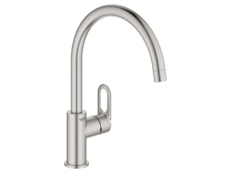 Grohe Einhebelmischer<QuickFix Einhand-Spültischarmatur Start Loop Supersteel