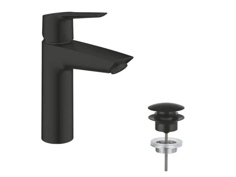 Grohe QuickFix Einhand-Waschtischbatterie Start M-Size Schwarz< Einhebelmischer