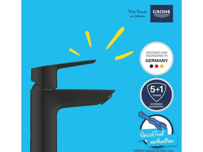 Sale Grohe QuickFix Einhand-Waschtischbatterie Start S-Size Schwarz