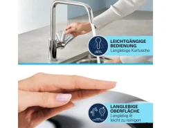 Grohe QuickFix Einhebel-Spültischarmatur Start Loop Chrom< Einhebelmischer|Töpfe