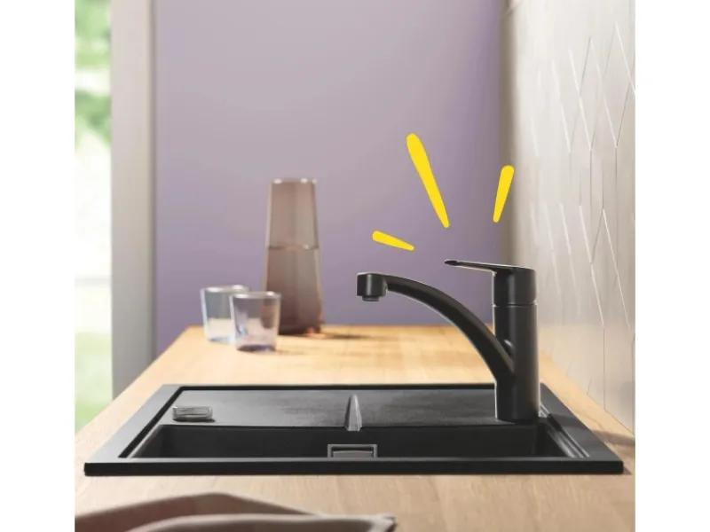 Grohe QuickFix Einhebel-Spültischarmatur Start Schwarz< Ersatzteile Küchenarmatur|Einhebelmischer