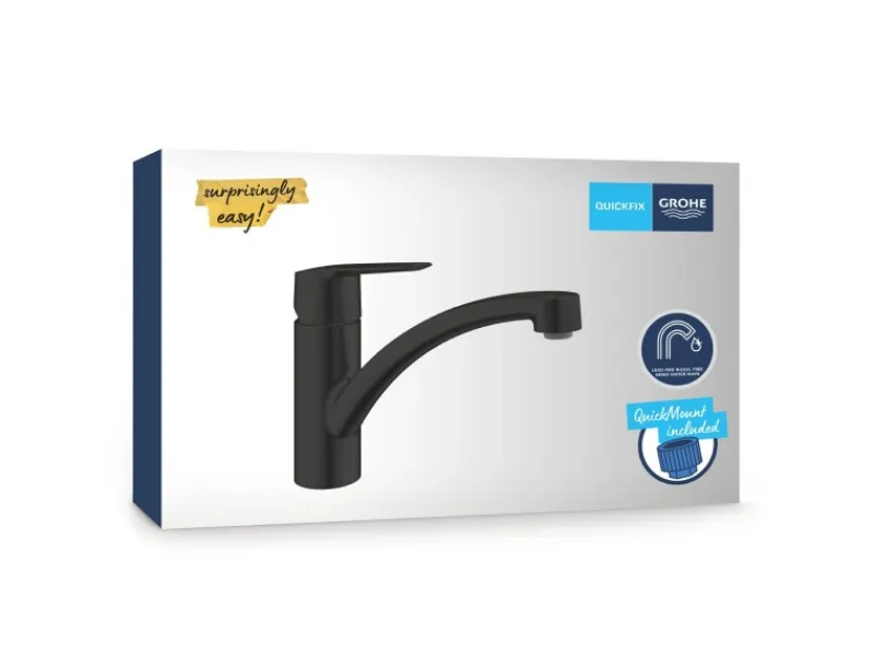 Grohe QuickFix Einhebel-Spültischarmatur Start Schwarz< Ersatzteile Küchenarmatur|Einhebelmischer