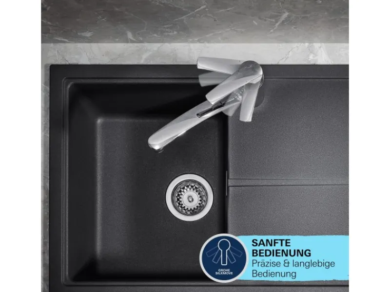 Clearance Grohe QuickFix Spültischarmatur Start mit niedrigem Auslauf Supersteel