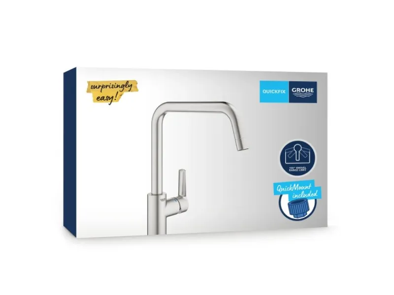 Grohe Einhebelmischer<QuickFix Spültischarmatur Start U-Auslauf
