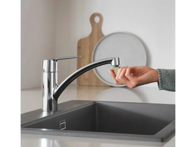 Grohe Einhebelmischer<QuickFix Spültischarmatur Start mit niedrigem Auslauf