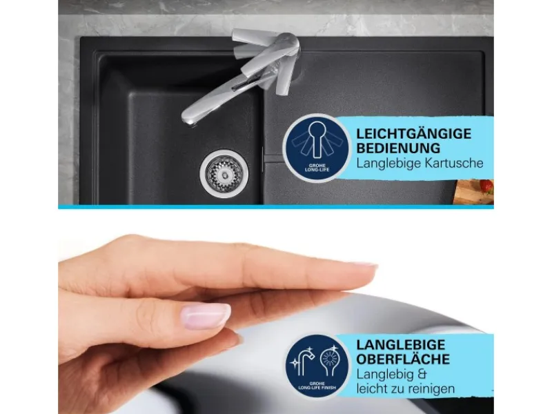 Hot Grohe QuickFix Start Eco Einhand-Spültischbatterie DN 15