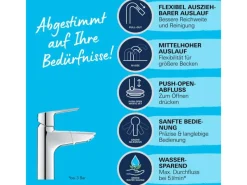 Sale Grohe QuickFix Waschtischarmatur Start M herausziehbarer Auslauf 32 mm (1 1/4")