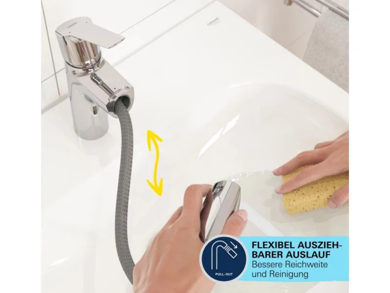 Sale Grohe QuickFix Waschtischarmatur Start M herausziehbarer Auslauf 32 mm (1 1/4")
