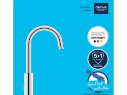 Online Grohe QuickFix Waschtischarmatur Start L-Size Zugstangen-Ablaufgarnitur 1 1/4