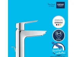 Sale Grohe QuickFix Waschtischarmatur Start M-Size Zugstangen-Ablaufgarnitur 1 1/4
