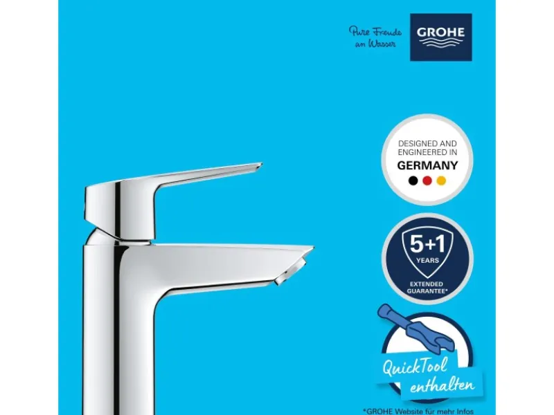 Grohe Ersatzteile Küchenarmatur<QuickFix Waschtischarmatur Start S-Size mit Energie-Spar-Funktion 1 1/4"