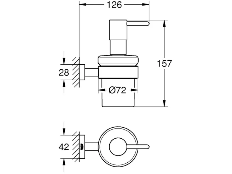 Grohe Ersatzteile Küchenarmatur|Zubehör Für Küchenarmatur<Seifenspender mit Halter Essentials Cube