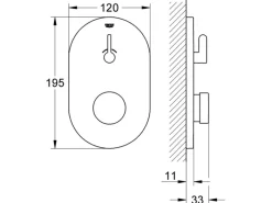 Discount Grohe Selbstschluss-Brausebatterie Eurosmart CT
