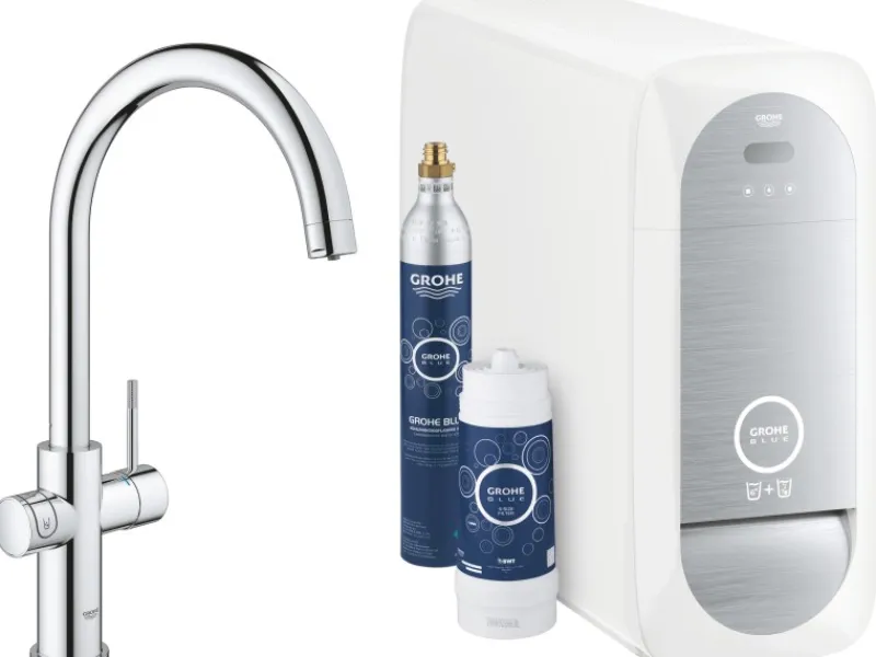 Grohe Einhebelmischer<Spültischbatterie Blue Home Start mit hohem Auslauf
