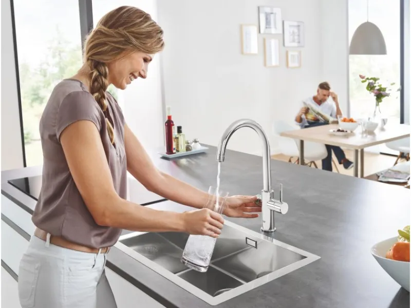 Grohe Einhebelmischer<Spültischbatterie Blue Home Start mit hohem Auslauf