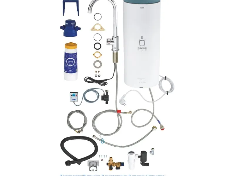 Grohe Standventil und Boiler Red Mono Größe-L Chrom< Einhebelmischer