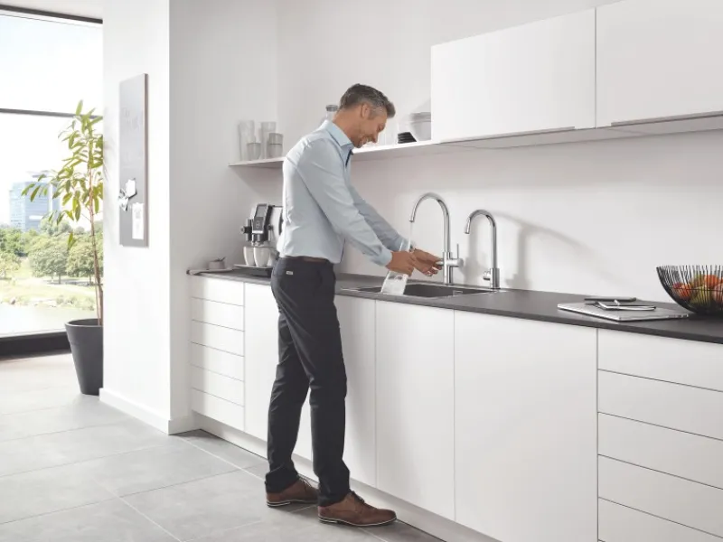 Grohe Standventil und Boiler Red Mono Größe-L Chrom< Einhebelmischer