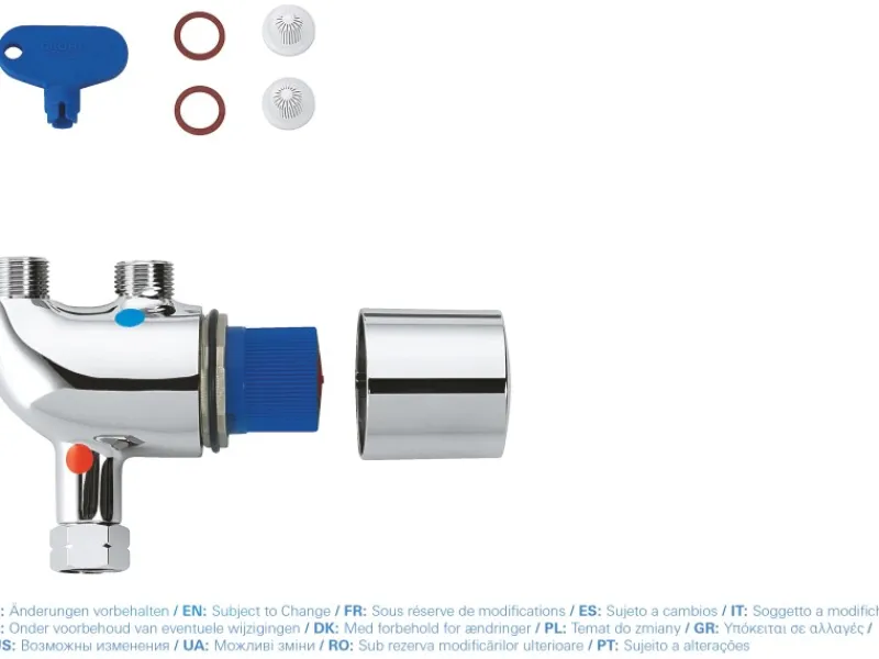 Sale Grohe Thermischer Verbrühschutz Grohtherm Micro in Chrom
