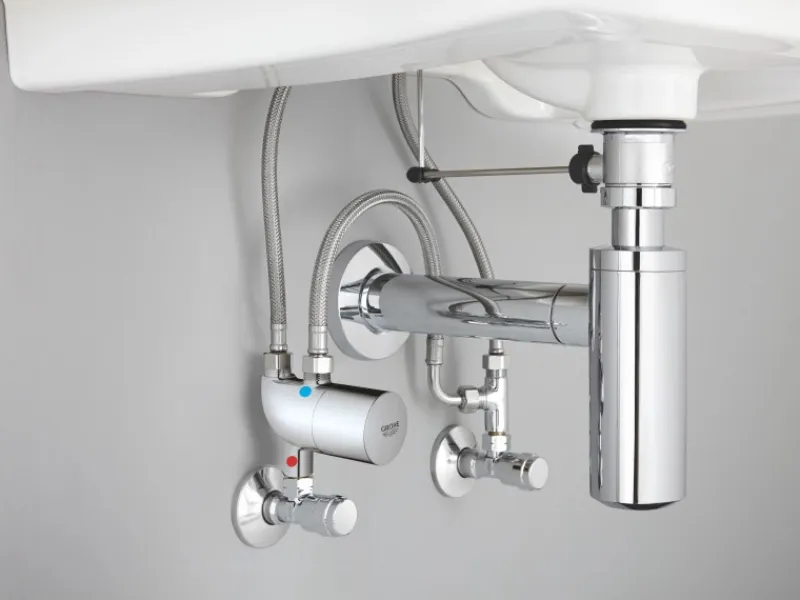 Sale Grohe Thermischer Verbrühschutz Grohtherm Micro in Chrom