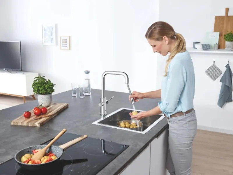 Grohe Einhebelmischer<U-Auslauf Starter Kit Blue Home