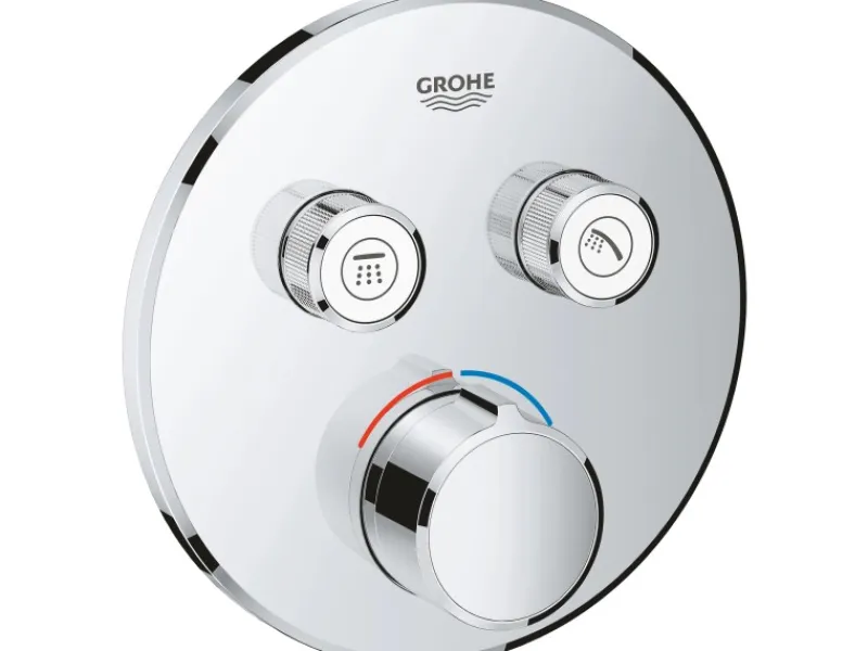 Clearance Grohe Unterputzmischer SmartControl mit 2 Absperrventilen Chrom rund