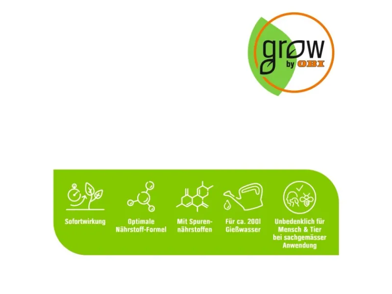GROW by OBI Blumen-Dünger, 1l< Töpfe