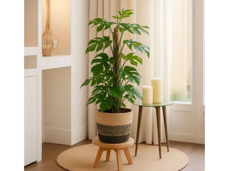 GROW by OBI Töpfe<GROW Fensterblatt am Moosstab Höhe ca. 80 cm Topf-Ø ca. 19 cm Monstera Minima