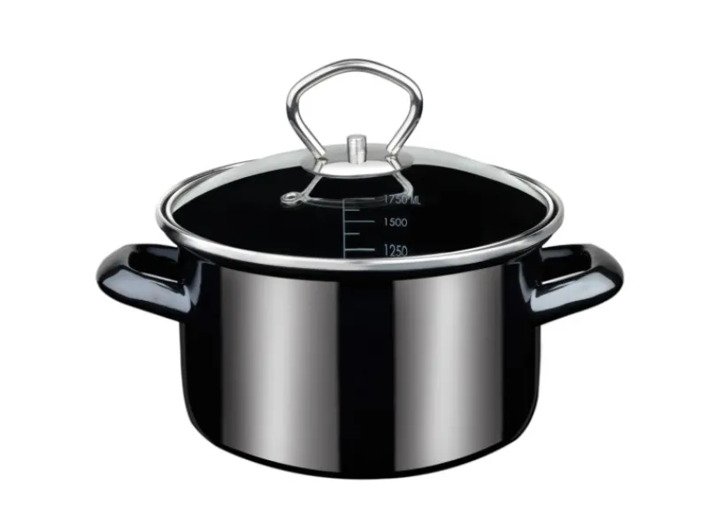 Sale GSW Bratentopf Profi Black Star mit Glasdeckel 16Cm