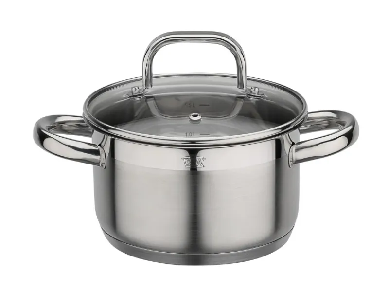 Clearance GSW Fleischtopf FOGO mit Glasdeckel 16Cm