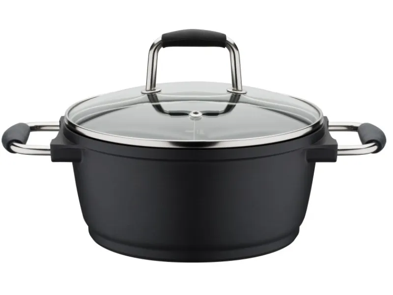 New GSW Kochtopf SCALA mit Glasdeckel 16Cm