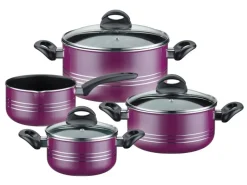 GSW Kochtopf Set Milano Color 4 Teillig Lila< Pfannen