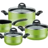 Hot GSW Kochtopf Set Milano Color 4 Teillig Grün