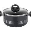 GSW Kochtopf Set Milano Nero 16 Teillig< Pfannen
