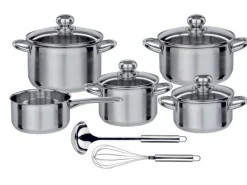 GSW Pfannen<Kochtopf Set Silver Star 11 Teilig